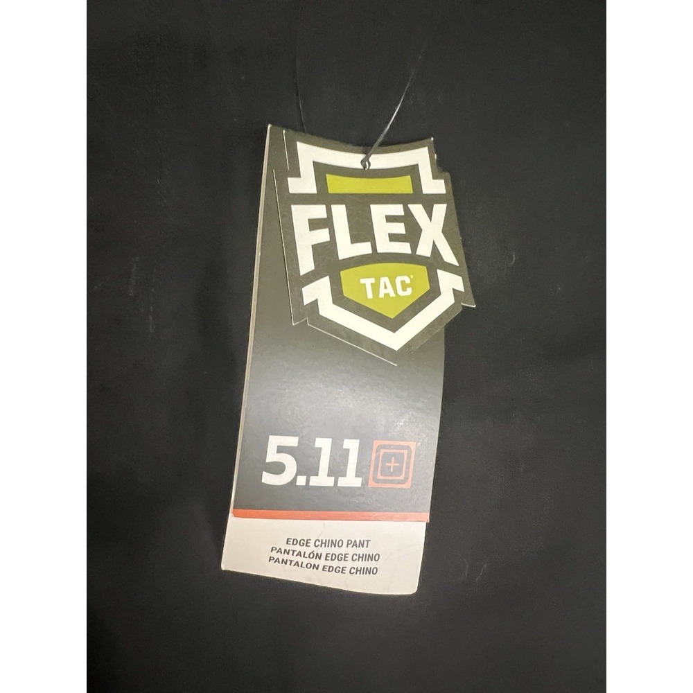 5.11 Tactical Flex-Tac Edge Chino Pants Slim Fit 31x36 Black Cotton 74441 - Picture 3 of 16